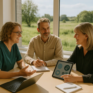 Realistisk og afslappet billede der symboliserer FDU og samspil - AI-genereret Dekorativ - Realistisk og afslappet billede der symboliserer FDU og samspil - AI-genereret